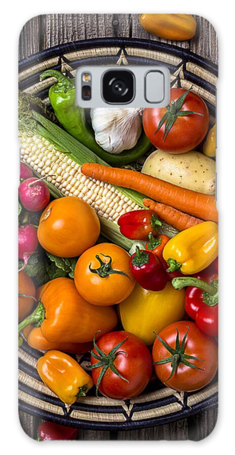 Vegetable Galaxy Case featuring the photograph Vegetable basket  by Garry Gay