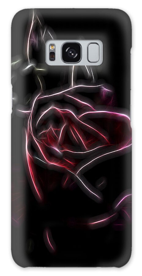 Warm Reds Galaxy S8 Case featuring the digital art Velvet Rose 2 by William Horden