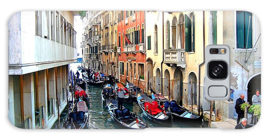 Iphone Galaxy S8 Case featuring the photograph Venetian Traffic Jam by Phillip Allen
