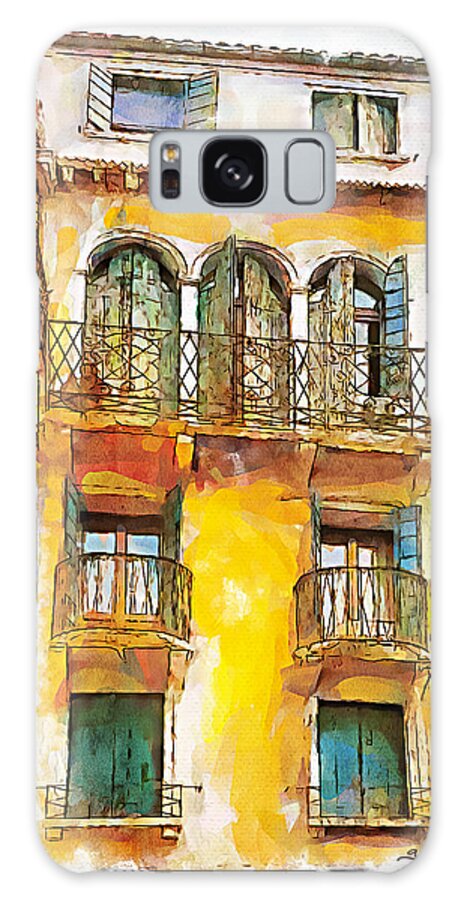 Windows Galaxy Case featuring the painting Radiant Abode by Greg Collins