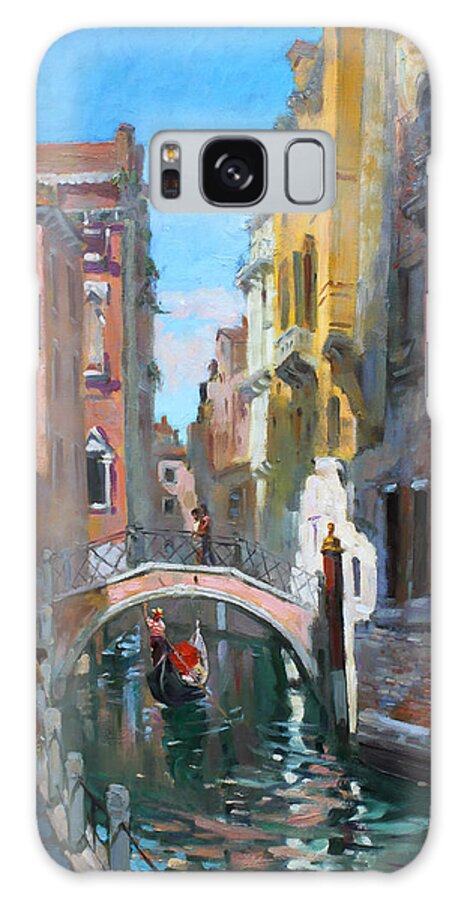 Venice Galaxy Case featuring the painting Venice italy by Ylli Haruni