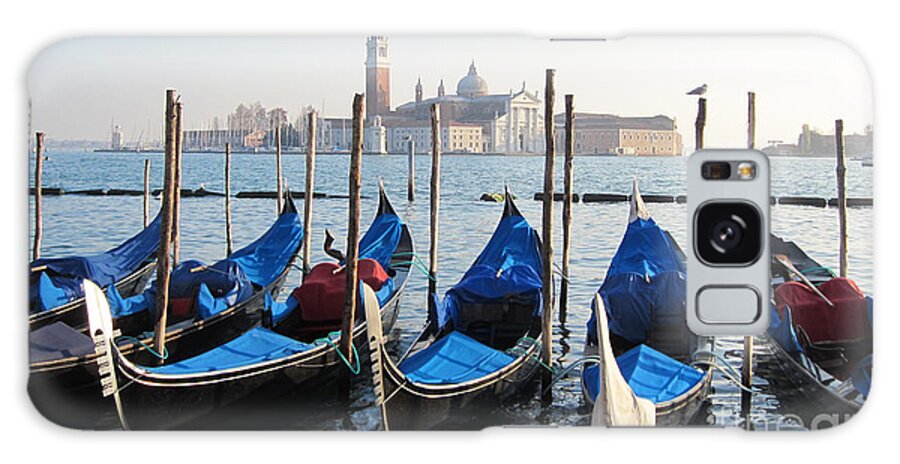 Venice Galaxy Case featuring the photograph Gondolas in Venice #1 by Marguerita Tan