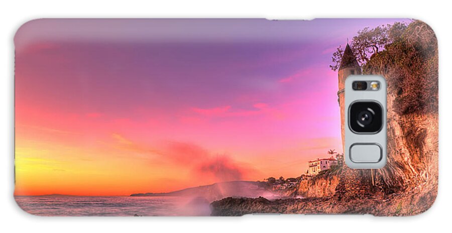 Victoria Beach Galaxy Case featuring the photograph Victoria Beach at Sunset by Eddie Yerkish