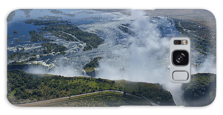 Zambian Culture Galaxy Case featuring the photograph Victoria Falls by Brian Kamprath