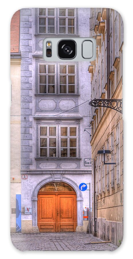 Vienna Galaxy Case featuring the photograph VIENNA Mozarthaus by Juli Scalzi