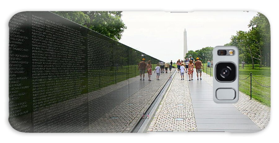 Vietnam Memorial Galaxy Case featuring the photograph Vietnam Memorial 4 by Jim Gillen