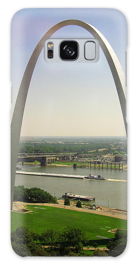 St Louis Arch Galaxy Case featuring the photograph View from the Top of the Riverfront by Garry McMichael