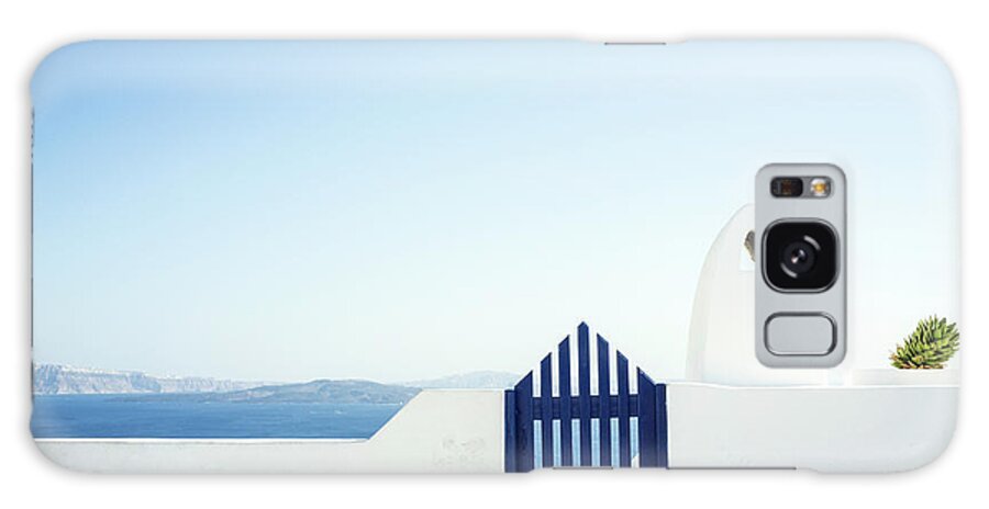 Scenics Galaxy Case featuring the photograph View Of Ocean From Balcony, Greece by Gollykim