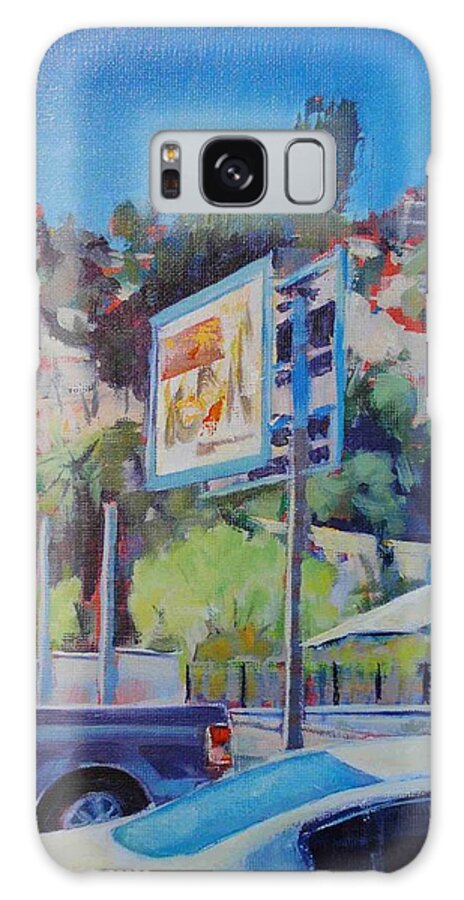 Highland Park Galaxy Case featuring the painting View Out of Avenue 50 Studio by Richard Willson
