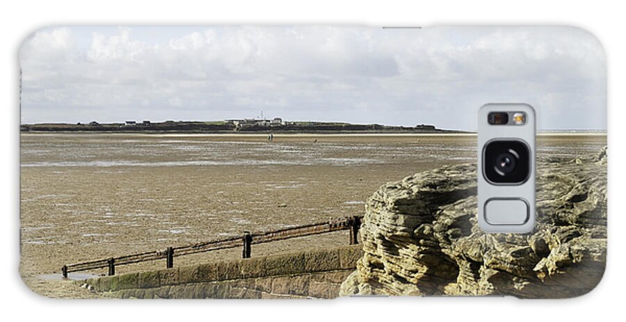 Hilbre Island Galaxy Case featuring the photograph View over to Hilbre by Spikey Mouse Photography