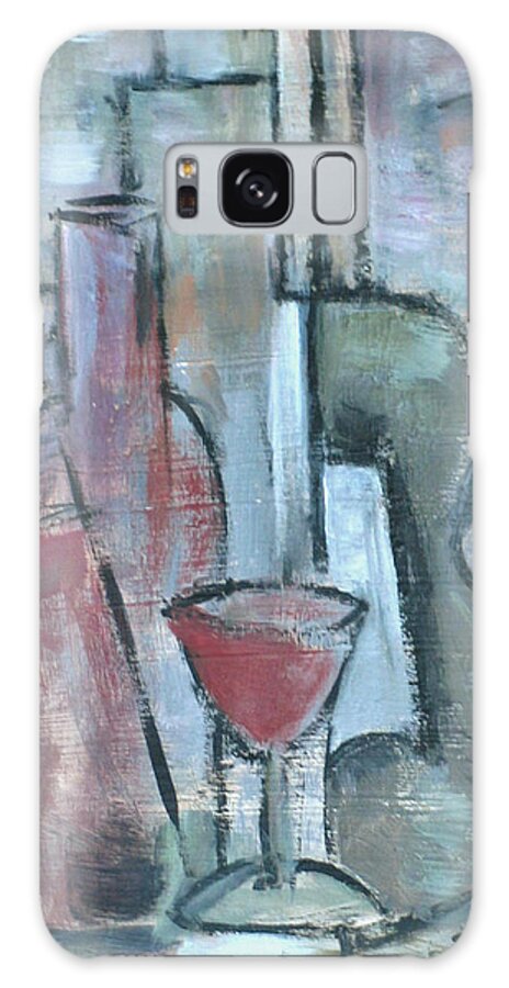 Contemporary Galaxy S8 Case featuring the painting Vino Rojo by Trish Toro