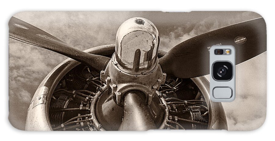 3scape Galaxy Case featuring the photograph Vintage B-17 by Adam Romanowicz