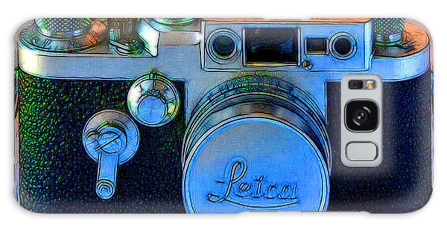 Leica Galaxy Case featuring the photograph Vintage Leica Camera - 20130117 - v1 by Wingsdomain Art and Photography