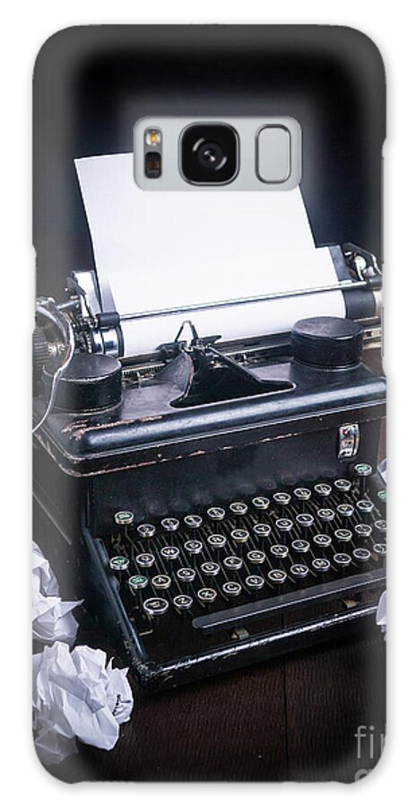 Typewriter Galaxy Case featuring the photograph Vintage Manual Typewriter by Edward Fielding