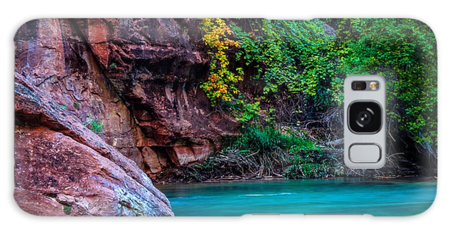 Zion Galaxy Case featuring the photograph Virgin River II Zion National Park Utah by George Buxbaum