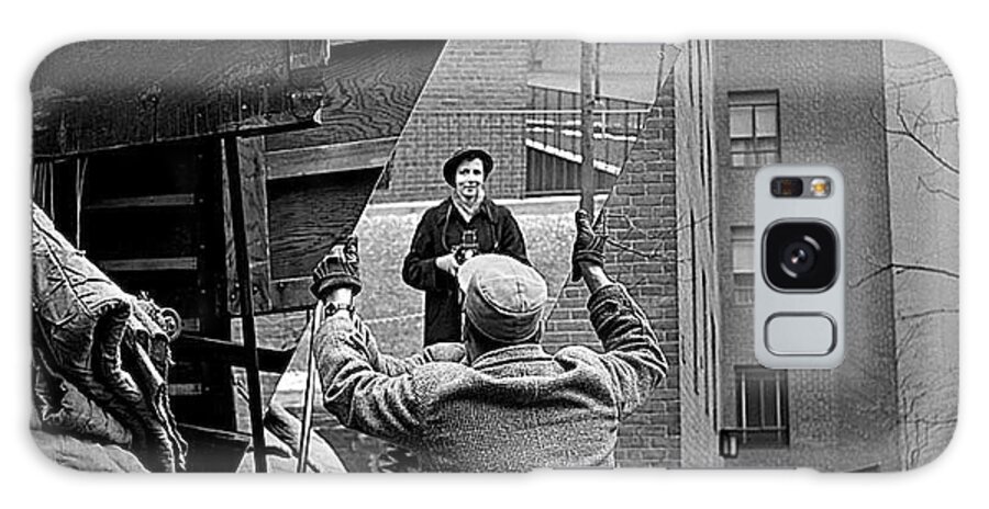 Vivian Maier Self Portrait Probably Taken In Chicago Illinois 1955 Galaxy Case featuring the photograph Vivian Maier self portrait probably taken in Chicago Illinois 1955 by David Lee Guss