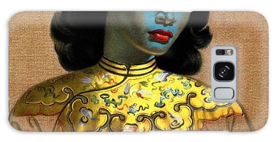 Vladimir Galaxy Case featuring the painting Vladimir Tretchikoff's 'The Chinese Girl, The Green Lady' by Krystal 