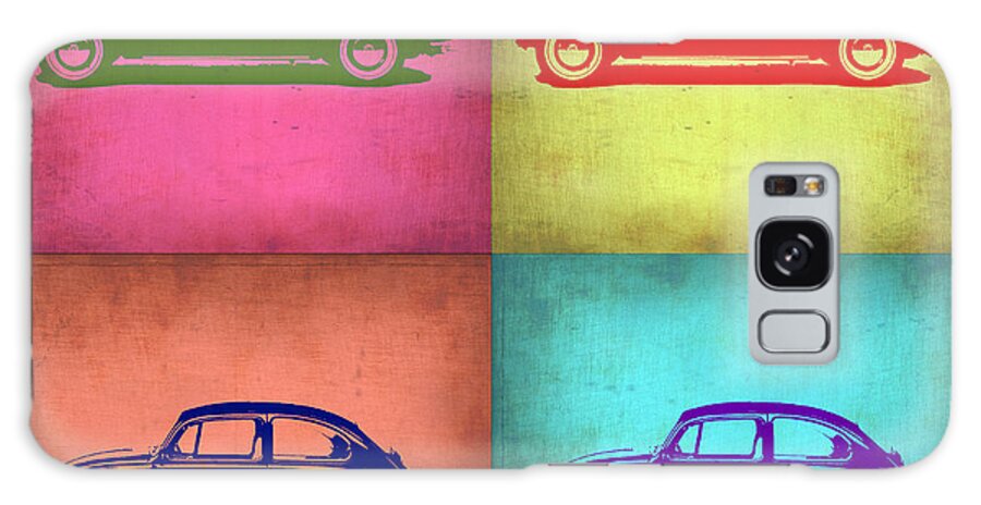 Vw Beetle Galaxy Case featuring the painting VW Beetle Pop Art 1 by Naxart Studio