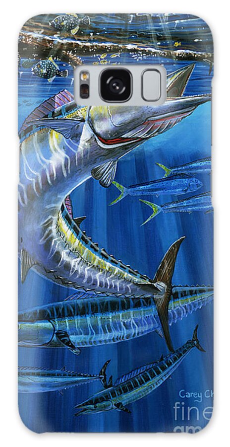 Wahoo Galaxy Case featuring the painting Wahoo Rip Off0047 by Carey Chen