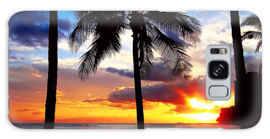 Waikiki Galaxy S8 Case featuring the photograph Waikiki Sunset by Kara Stewart