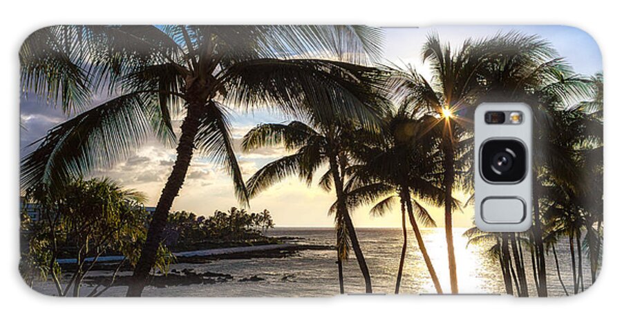Hawaii Galaxy Case featuring the photograph Waikoloa Sunset by Lars Lentz