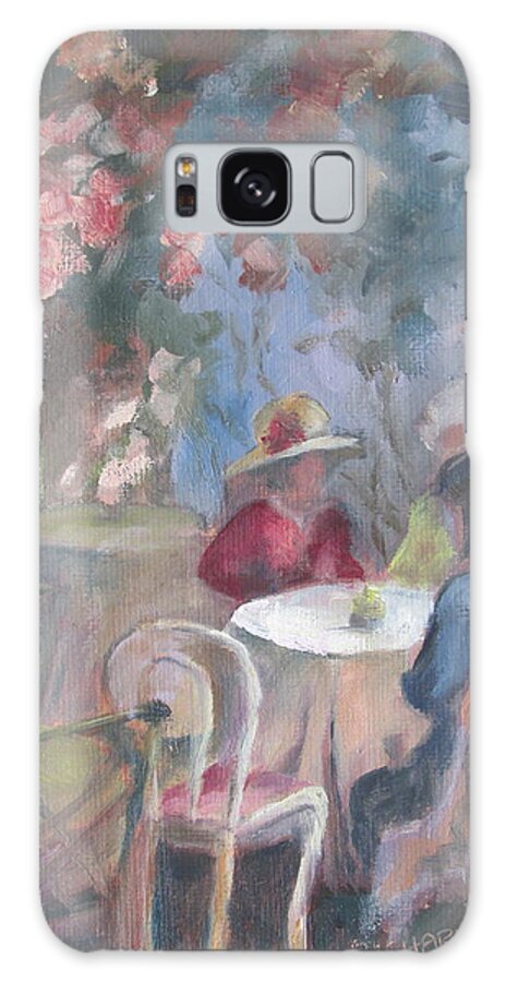  Tea Galaxy Case featuring the painting Waiting for Tea by Susan Richardson