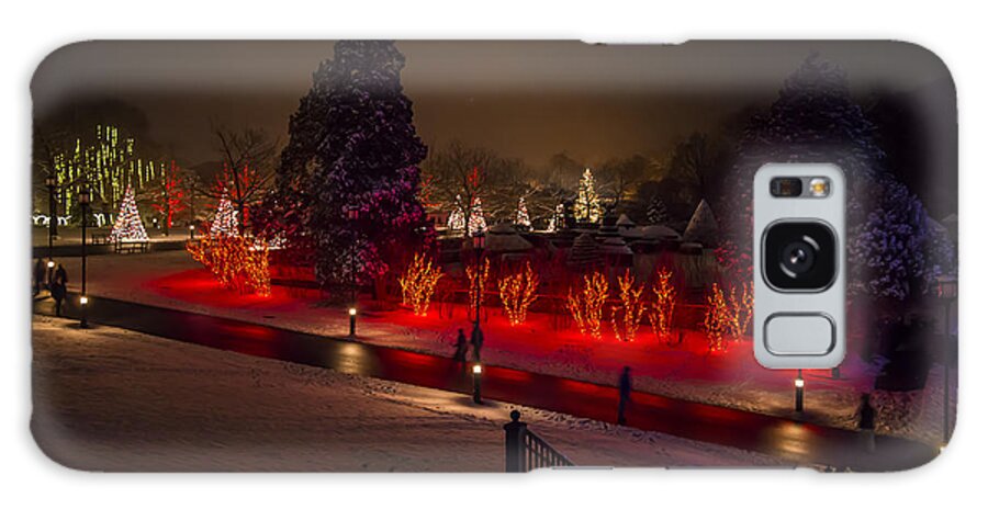 Christmas Galaxy Case featuring the photograph Walking in a Winter Wonderland by Phil Abrams