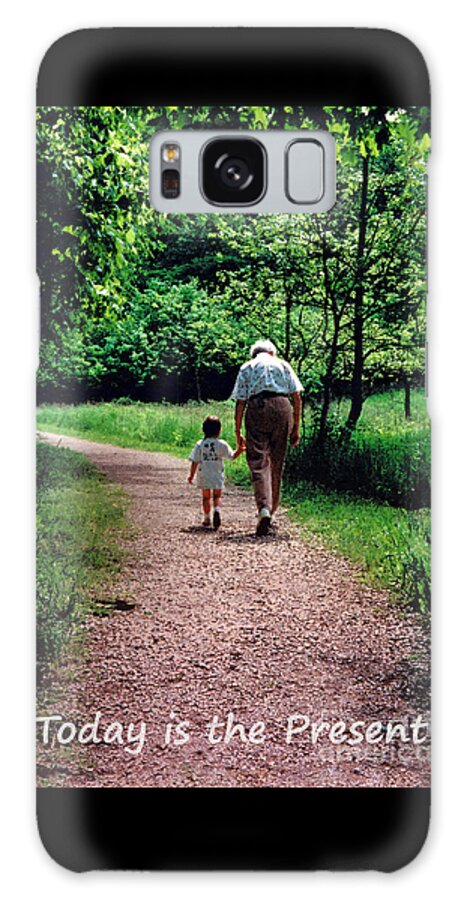 Woman Galaxy Case featuring the photograph Walking with Grandma by Karen Adams