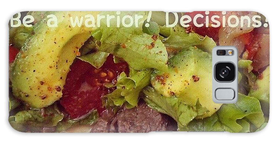 Warrior Galaxy Case featuring the photograph #warrior #avocado #tomatoes #fresh by Rachel Friedman