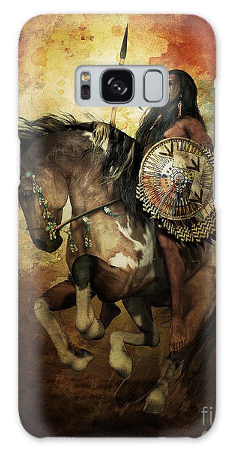 Courage Galaxy Case featuring the digital art Warrior by Shanina Conway