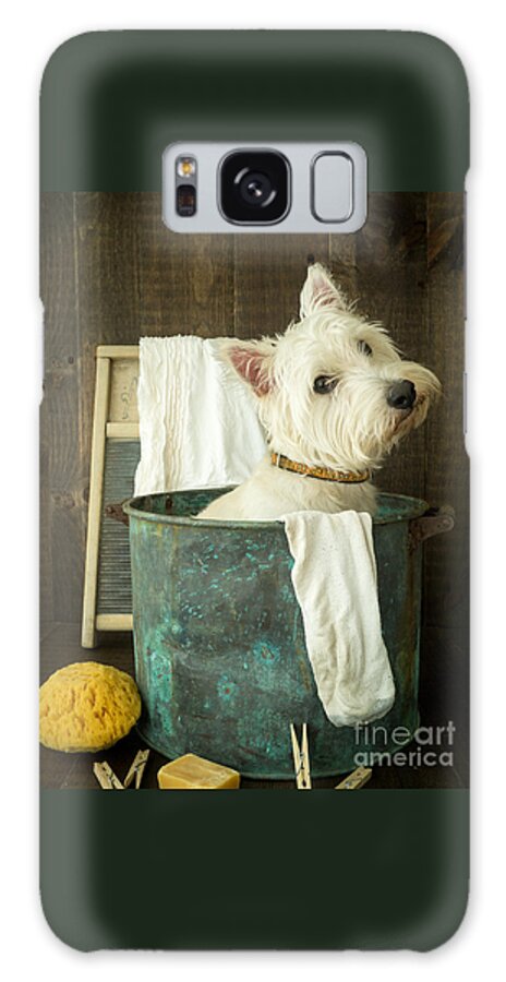 Dog Galaxy Case featuring the photograph Wash Day by Edward Fielding