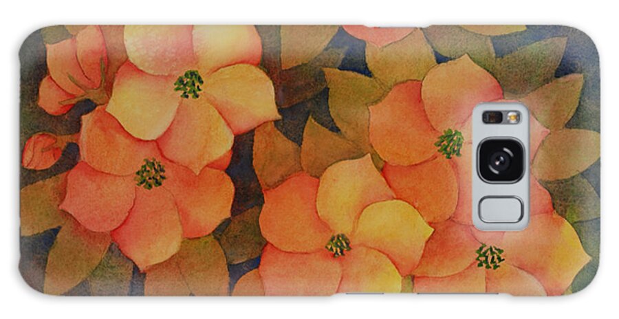 Floral Galaxy Case featuring the painting water lilies II by Heidi E Nelson