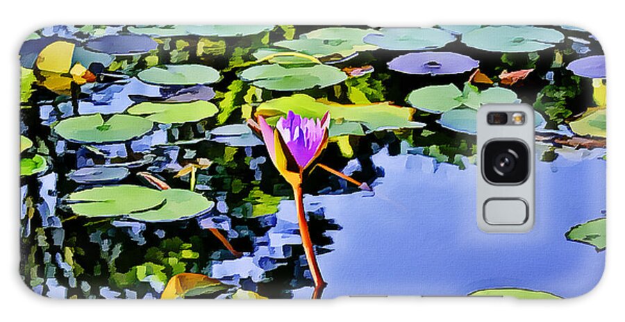 Flower Galaxy Case featuring the digital art Water Lily by Frank Lee