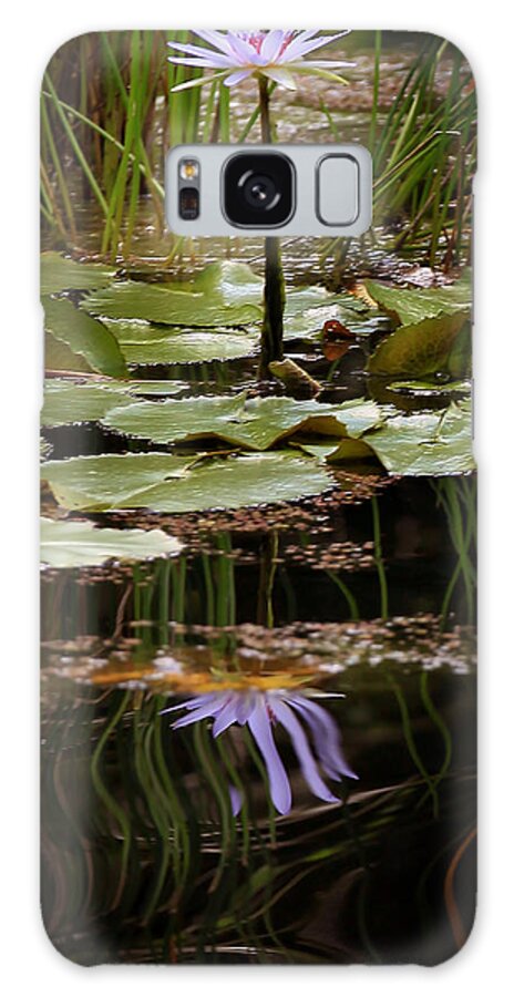 Reflection Galaxy Case featuring the photograph Water Lily Reflection by Joseph G Holland