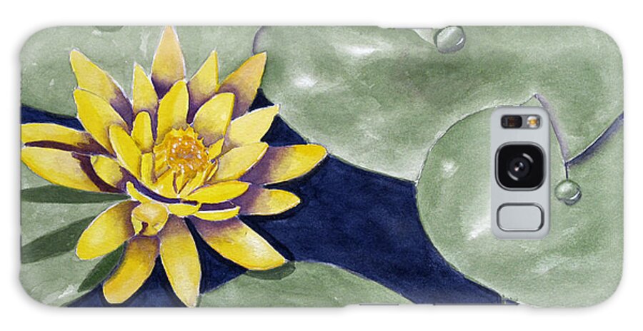 Lily Galaxy Case featuring the painting Water Lily by Richard Stedman