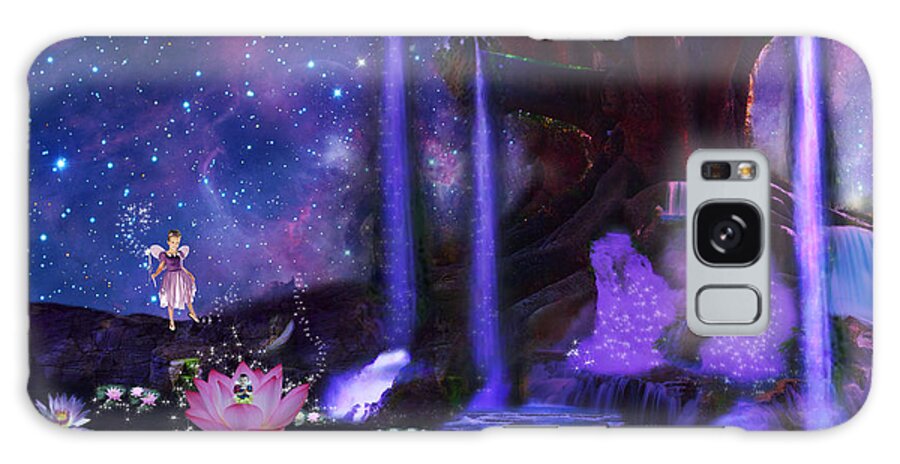 Surrealism Galaxy S8 Case featuring the digital art Water world and Fairy Land by Pixel Artist