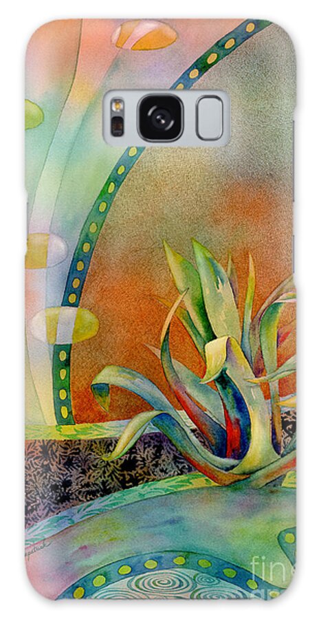 Century Plant Galaxy Case featuring the painting Waterfall by Amy Kirkpatrick