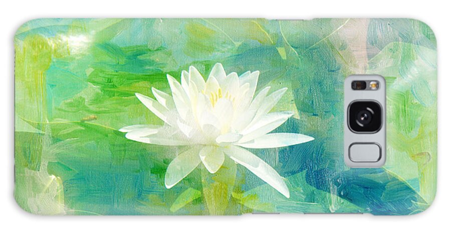 Waterlily Galaxy Case featuring the photograph Waterlily Wildflower by Carol Senske