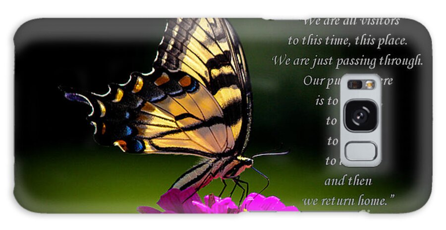 Swallowtail Galaxy Case featuring the photograph We Are Visitors by Ola Allen