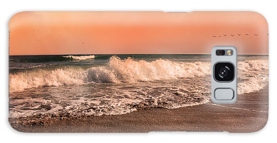 Beach Galaxy Case featuring the photograph We're Having the Tide of Our Lives by Betsy Knapp