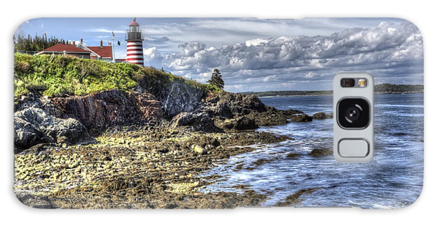 Lighthouse Galaxy Case featuring the photograph West Quoddy Lubec Maine Lighthouse by Shawn Everhart