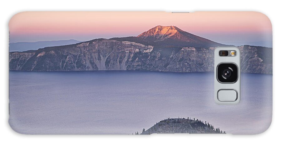 Crater Lake Galaxy Case featuring the photograph West Side Sunset by Melany Sarafis