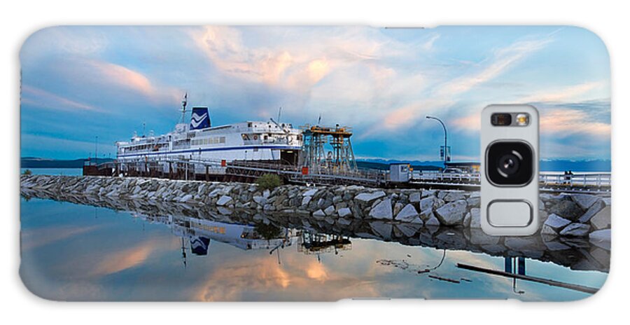  Ferry Galaxy Case featuring the photograph Westview Blue Hour by Darren Bradley