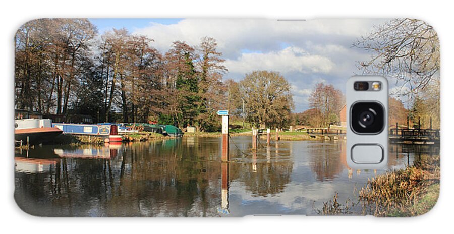 Ripley Galaxy Case featuring the photograph Wey Canal Surrey England UK by Julia Gavin