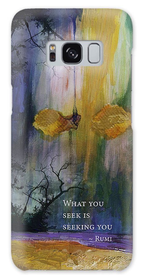 Rumi Galaxy Case featuring the painting What you Seek by Stella Levi