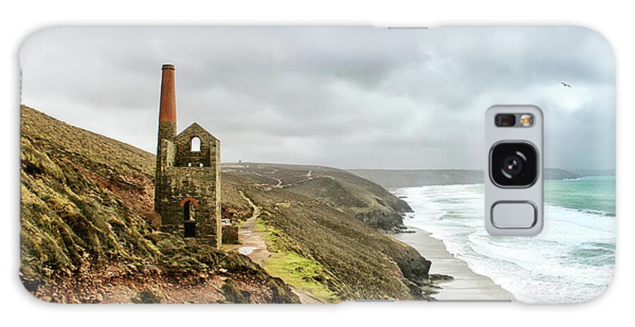 Tranquility Galaxy Case featuring the photograph Wheal Coates Abandoned Tin Mine by Larigan - Patricia Hamilton