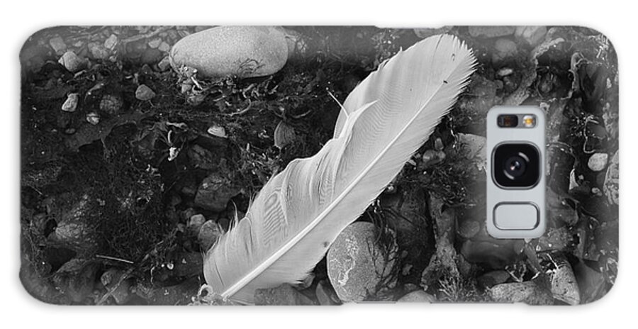 White Galaxy Case featuring the photograph White Feather by Randi Grace Nilsberg