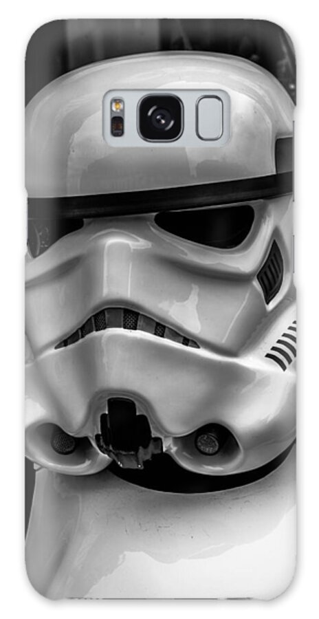 White Storm Trooper Galaxy Case featuring the photograph White Stormtrooper by David Doyle