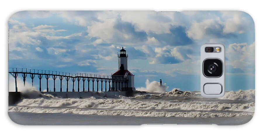 Lighthouse Galaxy S8 Case featuring the photograph Whitecaps by Amy Imperato