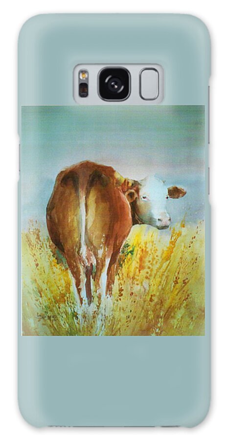 Cow Galaxy Case featuring the painting Whole Wheat Buns by Sue Kemp